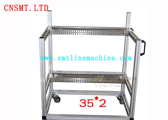 FUJI CP6 Storage Feeder Vehicle Placement SMT Cart Trolly With 70 Stations