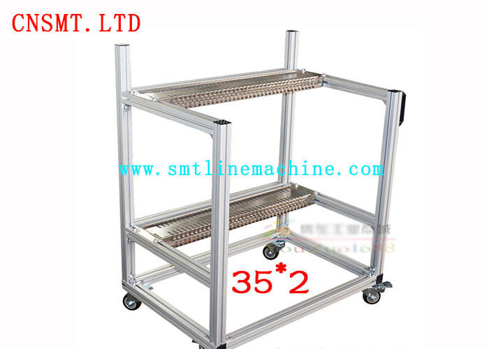 FUJI CP6 Storage Feeder Vehicle Placement SMT Cart Trolly With 70 Stations