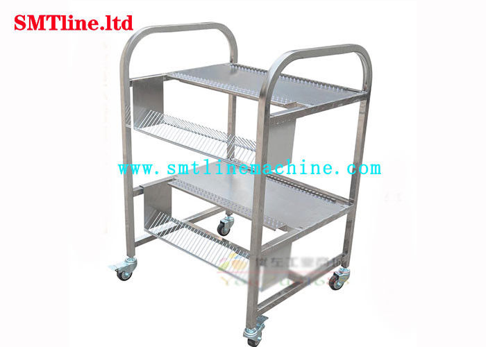 CM402/602/NPM SMT Feeder Placed Cart Stainless Steel For Panasonic Feeder Trolly