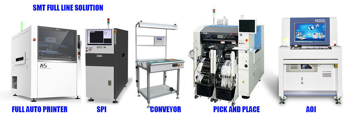 Reflow Oven Aoi Spi SMT Line Machine Smt Full Line Solution Printers Pick And Place Device