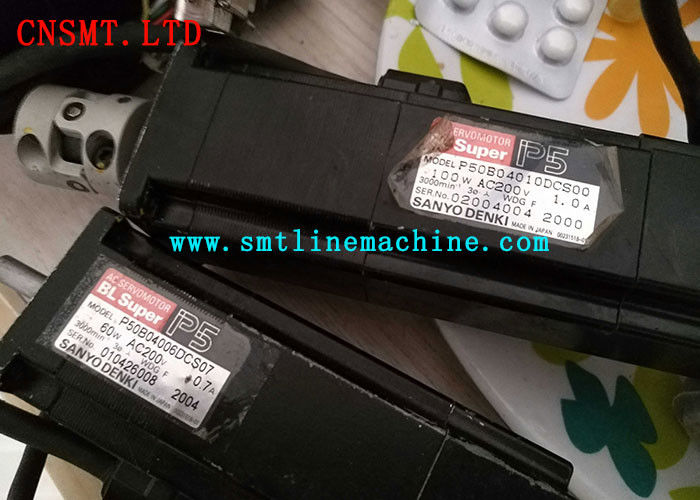 Original Sanyo Servo Motor Surface Mount Machine 100W P50B04010DCSS 07 With Brake Motor