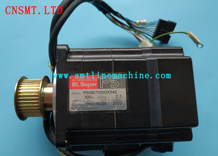 Black Smt Assembly Line Original Sanyo Servo Motor P20B13500 FXSH1E / P50 B07030DXS4E