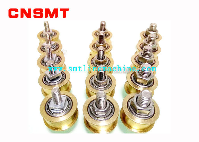 SMT conveyor  pulley  idler flat pulley double slot synchronous copper pulley with bearing M4 M5 M