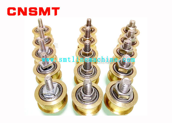 SMT conveyor  pulley  idler flat pulley double slot synchronous copper pulley with bearing M4 M5 M