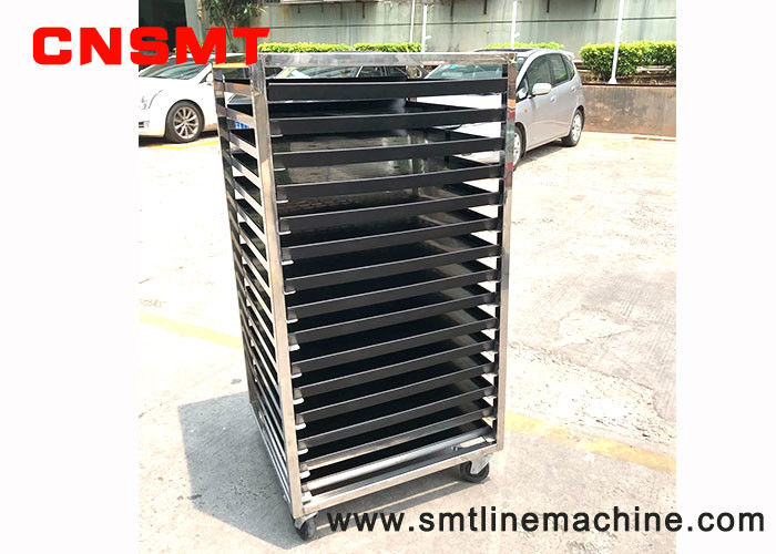 CNSMT-SP0201 Trolley PCB ESD Stainless Steel Cart With Tray