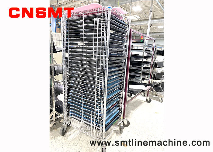 CNSMT-SP0201 Trolley PCB ESD Stainless Steel Cart With Tray