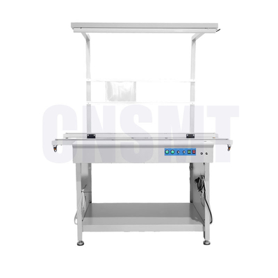 400W Automatic SMT Assembly Line PCB Conveyor with lighting fixture 1 Year Warranty