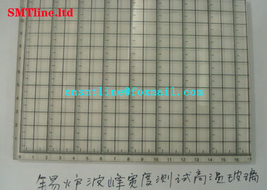 Wave Soldering Tin Furnace Preheat Zone Test Glass With Scale Glass Width