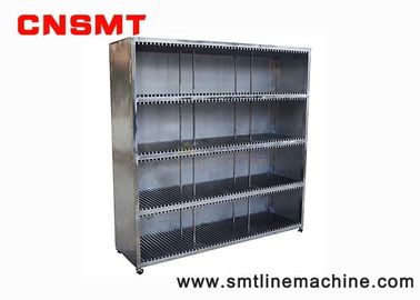 Non Toxic SMT Stencil Storage Cart Stainless Steel Material High Bearing Strength